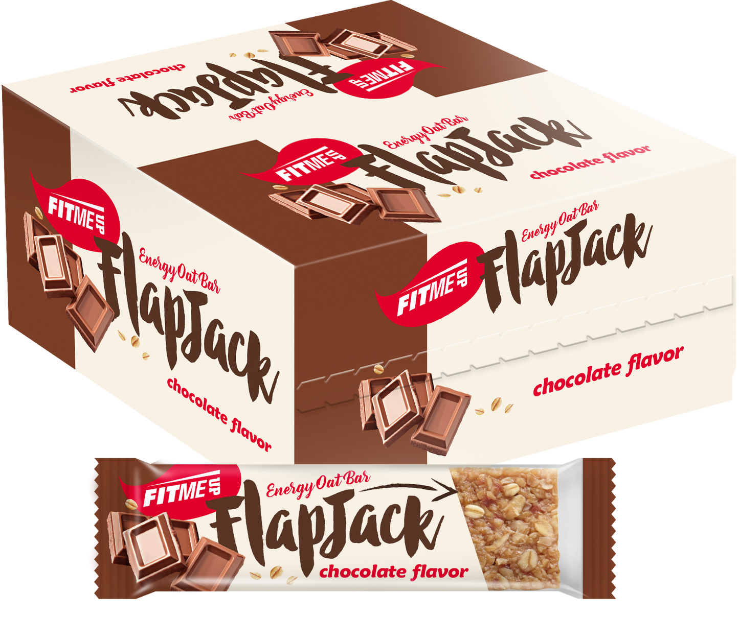 Флапджак с шоколад - 15 бр. х 65 гр. (кутия)